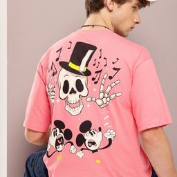 Kook N Keech Disney Men Mickey Mouse Printed Oversized T-shirt-image-21