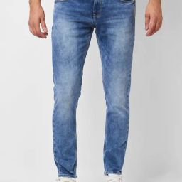 Spykar Blue Super Slim Fit Jeans-image-76