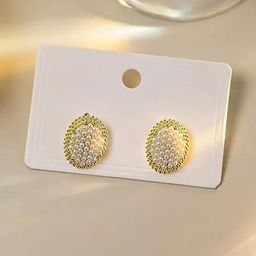 VAGHBHATT Gold-Plated Alloy Studs Earrings-image-24