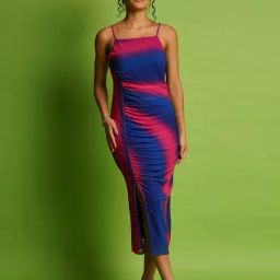 Globus Pink & Blue Regular Fit Bodycon Dress-image-43