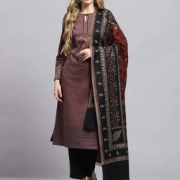 Monte Carlo Women's Black Self Design Shawl-picture-31
