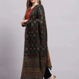 Monte Carlo Women's Multi Color Self design Shawl image 2