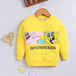 YK X Minute Mirth Girls Sponge Bob Printed Sweatshirt-image-33