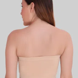 PLUMBURY Pack Of 2 Medium Coverage Removable Padding All Day Comfort Bandeau Bra image 4