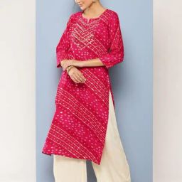 Aarika Pink Embroidered Straight Kurta-image-86