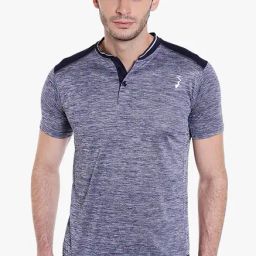 Campus Sutra Navy Regular Fit T-Shirt-image-98