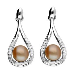 Sri Jagdamba Pearls 92.5 Sterling Silver Earrings-picture-48