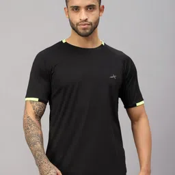 VECTOR X Men Solid Round Neck T-Shirt-image-11