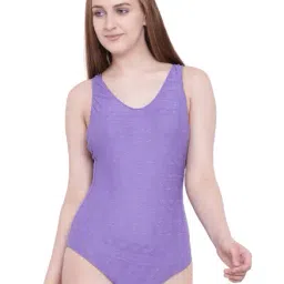 La Intimo Ultraviolet Striped Monokini Swimsuit-image-44