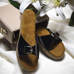 Froh Feet Women Open Toe Flats with Buckles-picture-28