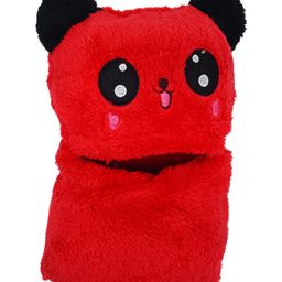 SYGA Knitted Panda Faux Fur Winter Beanie Cap Red - Circumference 42 cm-image-68