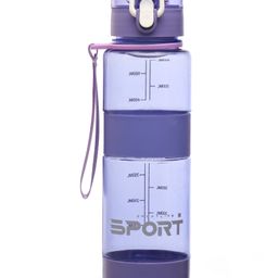fab n funky Water Bottle with Push Button Cap Purple - 600 ml-picture-4