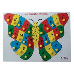 KIDS LOGIC My Alphabet Tray Butterfly - Multicolor-20