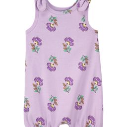 Carter's Sleeveless Floral Printed  Romper - Purple-image-53