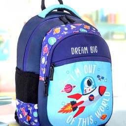 Play Nation Rocket Space Print School Backpack Blue - 16 inches-image-62