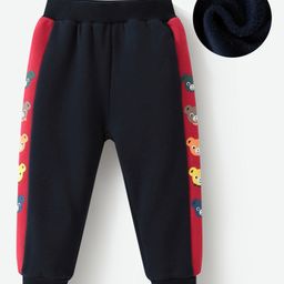 Kookie Kids Full Length Teddy Bear Printed Lounge Pant - Navy Blue-image-71