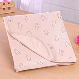 Simply Interlock Knit Bear Printd Bath Towel L 80 x B 80 cm -Peach-picture-24