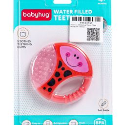 Babyhug Water Filled Honeybee Teether With Soft Sound Rattle - Red-image-53
