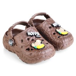 HOPPA SWEDEN Perforated Clogs With Mice Charms - Brown-picture-6