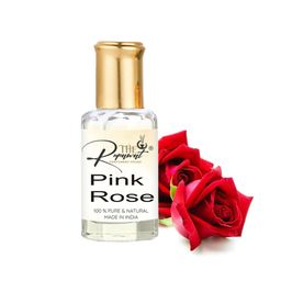 THE RUPAWAT Perfumery House Pink Rose Natural & Alcohol-Free Attar - 12 ml-image-28