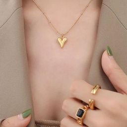 Jewelry Miguel Gold-Toned Stainless Steel Necklace-image-61