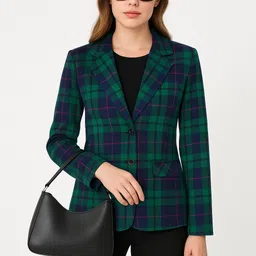 naida Women Checkered, Printed Single Breasted Casual, Festive, Formal, Party, Sports, Wedding, Lounge Wear Blazer-picture-33