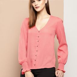 Chemistry Bishop Sleeves Shirt Style Top-image-67