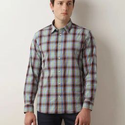 SELECTED HOMME Green Regular Fit Check Shirt-picture-15
