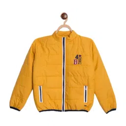 Blue Giraffe Kids Mustard Regular Fit Padded Jacket-picture-15