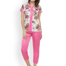 N-Gal Women Pink Printed Night suit-image-72