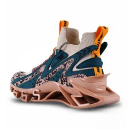 Atom Men's Multi Print Beige Running Shoes image 5