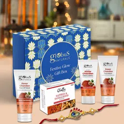 Globus naturals Set Of 4 Skin Care Kesar Chandan Gift Box-image-79