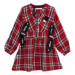 Elle Kids Multicolor Checks Dress-picture-16