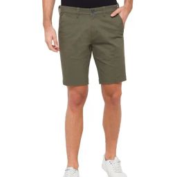 Giordano Green Cotton Bermuda Shorts-image-26