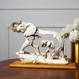 The Artment White Resin Feng Shui Elephant Showpiece-image-33