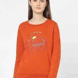 Vero Moda Rust Printed Sweatshirt-97