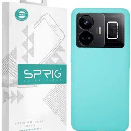 Sprig Liquid Silicone Back Cover for Realme GT Neo 5 (Blue)-image-72