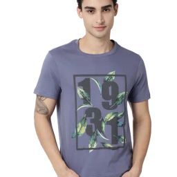 AD by Arvind Blue Crew T-Shirt-image-91