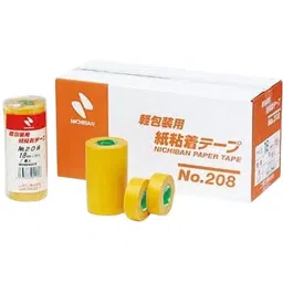 NICHIBAN Paper Adhesive Tape Rubber Type Brown 40 mm x 18 m, 208-40 (Pack of 30 Roll)-image-55