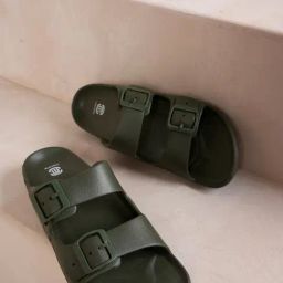 Mozafia Men's Olive Slides-picture-16