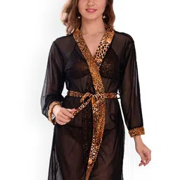 chia fashions Net Printed Baby Doll-image-60