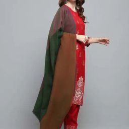 Monte Carlo Women's Multi Color Self Design Shawl image 4