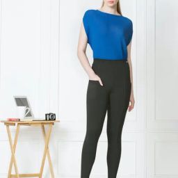 Van Heusen Blue Mid Rise Treggings-image-57