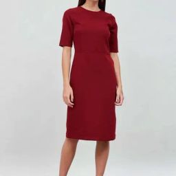 SALT Attire Maroon Prestige Sheath Dress-image-53