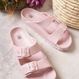 Mozafia Women's Peach Slides-picture-1