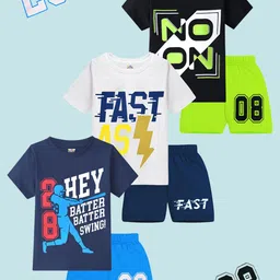 KUCHIPOO Boys Printed T-shirt with Shorts-51