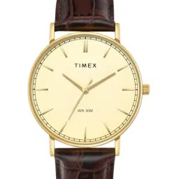 TIMEX Champagne Round Dial Analog Mens Watch - TWTG12201-image-26