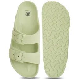 Mozafia Women's Green Slides image 4