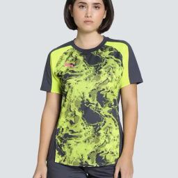 Puma Grey & Green Regular Fit Printed Sports T-Shirt-image-63