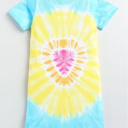 Lazy Shark Tie and Dye Print A-Line Dress image 4